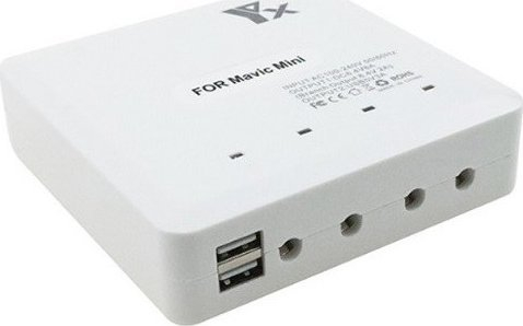 Karikues droni DJI Mini 2, me 4 bateri, 2 porta USB, i bardhë