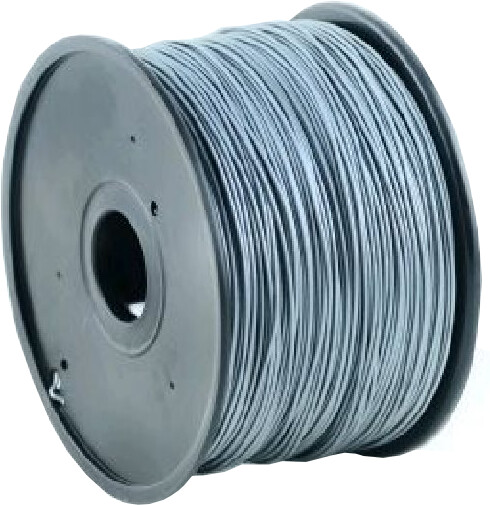Fibra plastike Gembird për printime 3D, ABS, 1,75mm, 1kg, të argjendtë