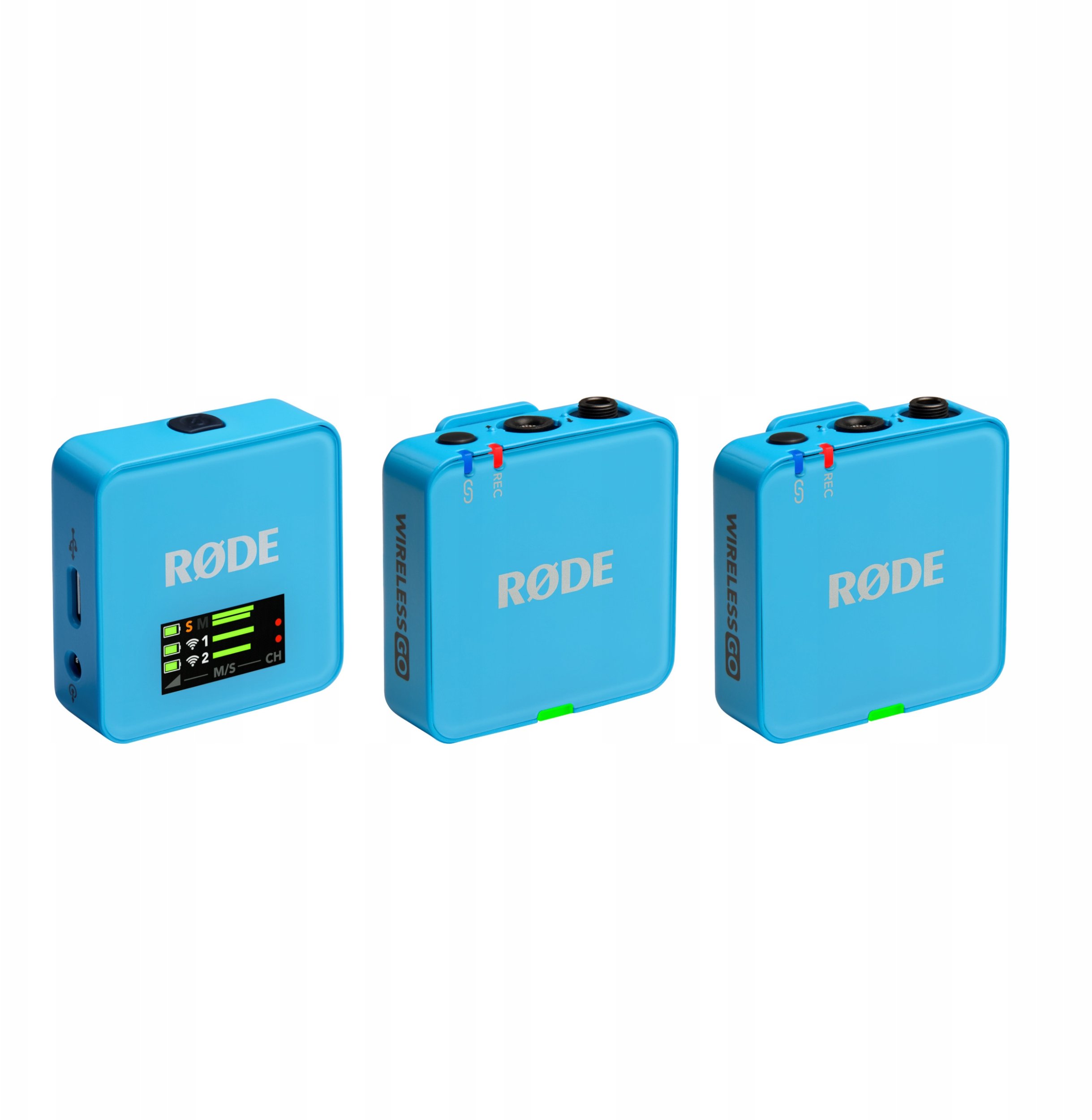 Систем микрофони безжичен Rode Wireless GO Gen 3, 32 bit, 2.4 GHz, сина боја