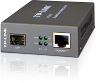 Konvertues media TP Link MC220L, Gigabit SFP, për SMB, i zi