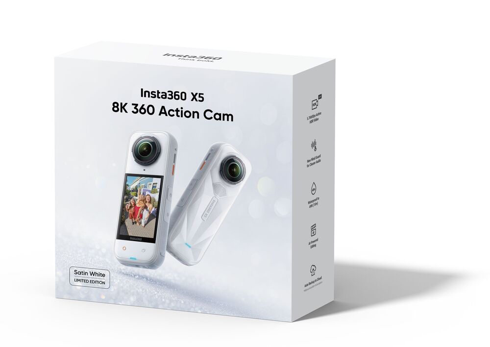 INSTA 360 X5 SATIN WHITE LIMITED EDITION