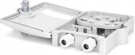 Kuti shpërndarëse fibrë optike Digitus DN-968912, FTTH, IP65, e bardhë