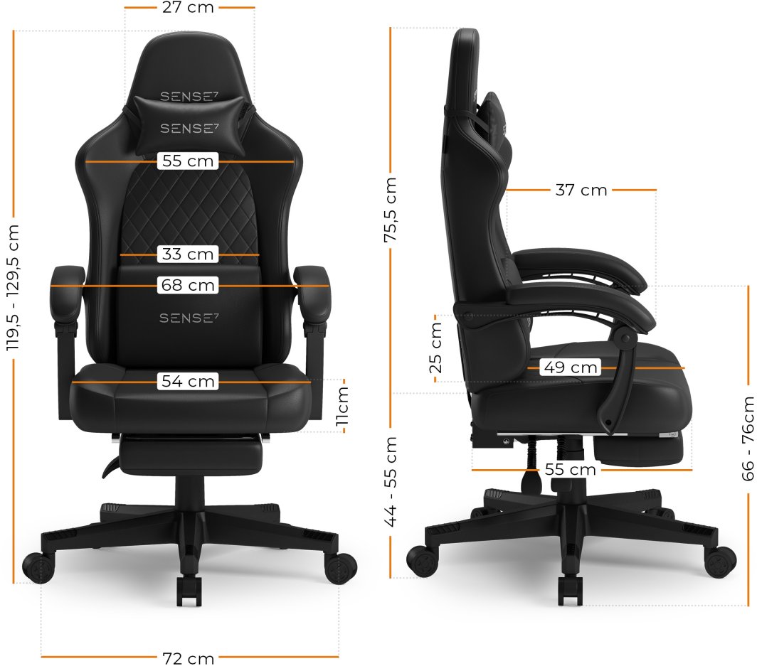 Karrige SENSE7 DEVON, e zezë