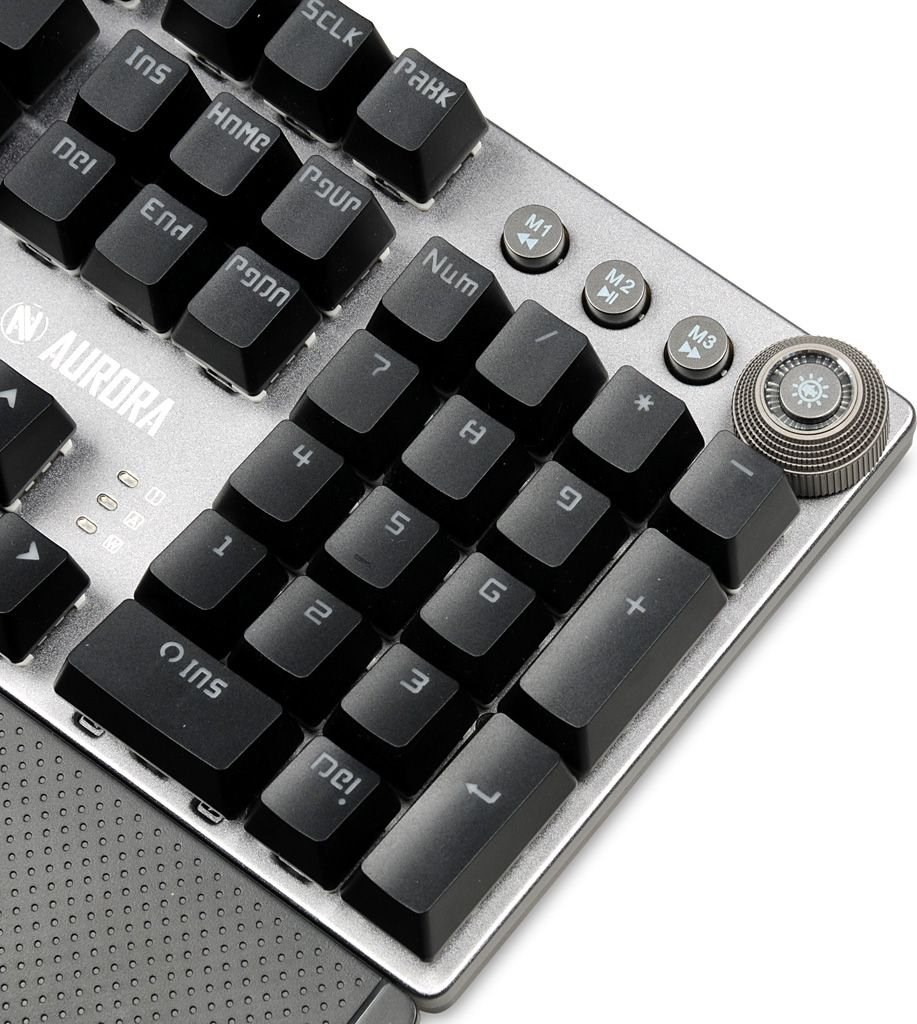 Tastierë iBOX Aurora K-3, USB, e hirtë