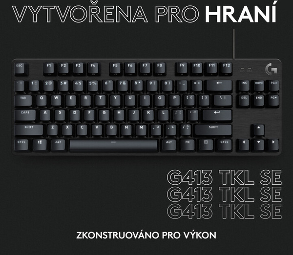 [OUTLET] Tastierë Logitech G413 SE TKL, Kailh Brown, US, e zezë, III