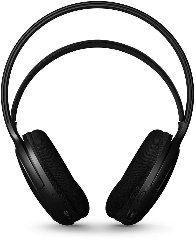 Kufje wireless Philips SHC5200M2, mbi vesh, të zeza