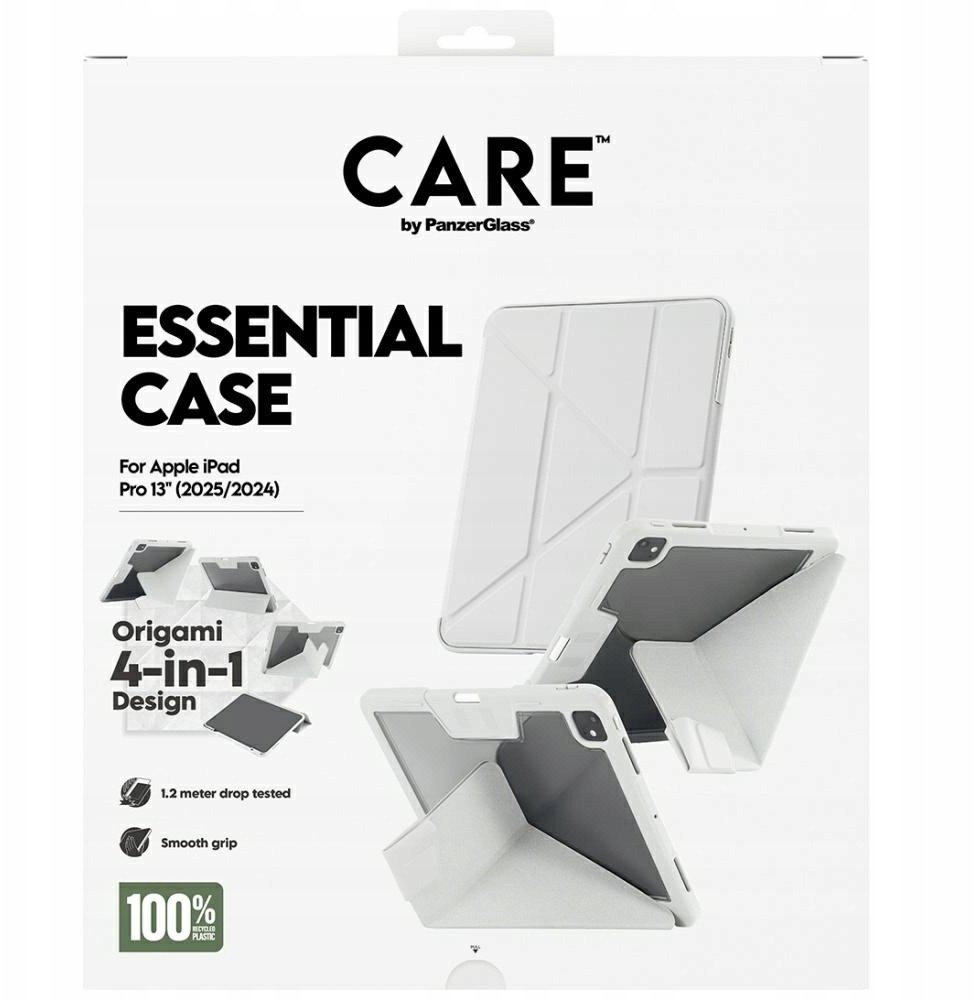Mbulesë tablet CARE by PanzerGlass Essential, për iPad Pro 13" 2024 2025, gri