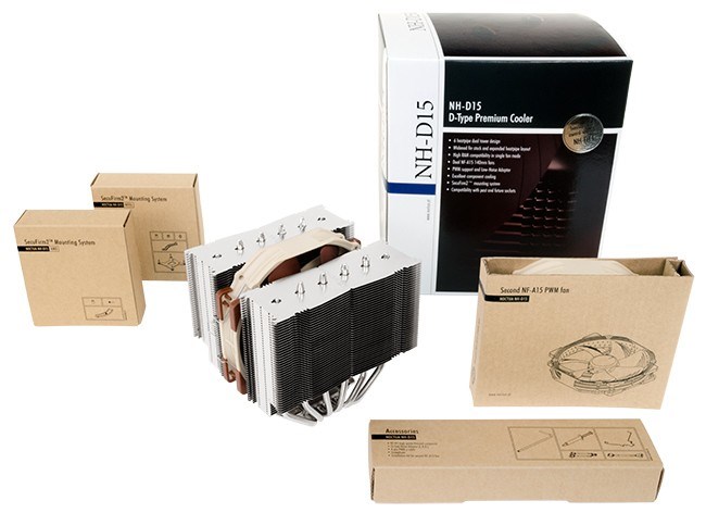 Ftohës CPU Noctua NH-D15, 165mm, 1500RPM, AM4/AM5, i kaftë