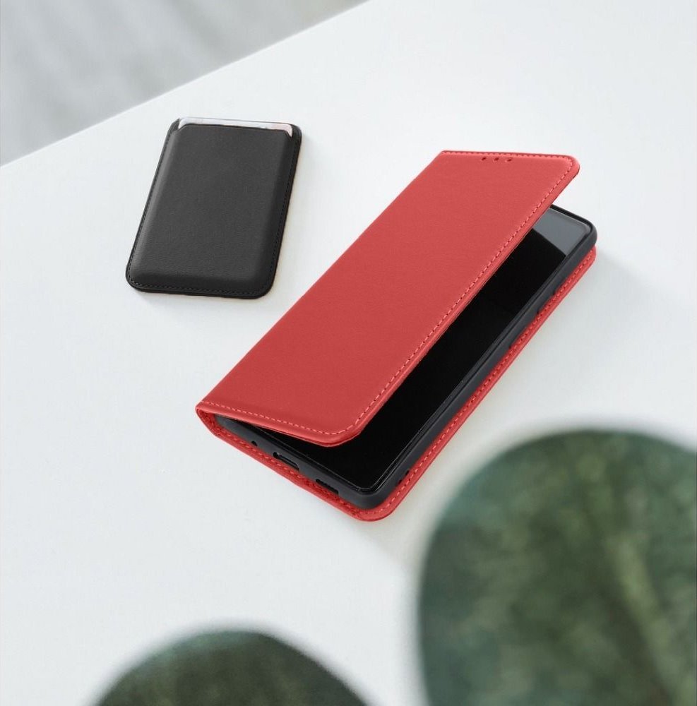 Këllëf flip lëkure Forcell SMART PRO për Samsung S22 Ultra, bordo