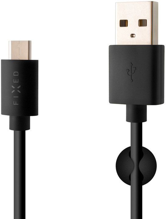 Kabllo USB-C FIXED 2m, e zezë