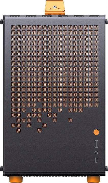 Kuti kompjuterike Jonsplus Z20, Micro ATX, me dorezë bartëse, e zezë portokalli