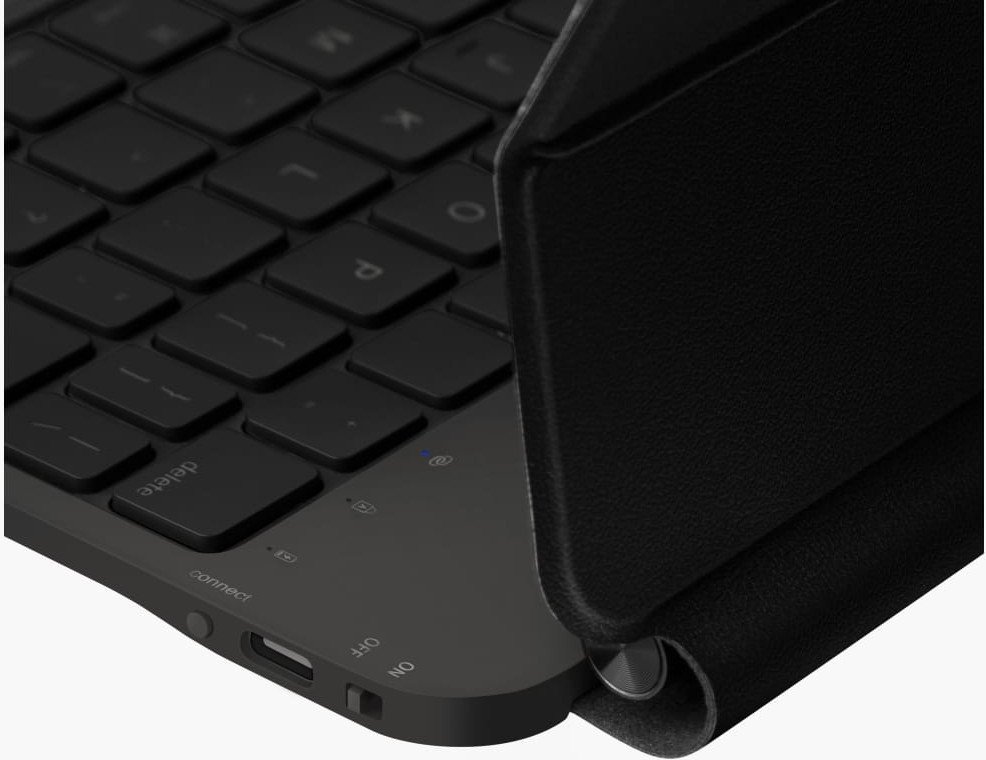 Këllëf me tastierë Uniq Venno Pro Magnetic Smart për iPad Pro 13" M4, Bluetooth, me trackpad, i zi