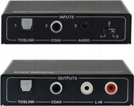 AV extender Vivolink VLEXTA170, transmetues dhe marrës audio, CATx deri 100m, i zi