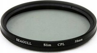 Filter polarizues Seagull CPL Slim, 49mm, për kamerë dhe kamkorder, i zi