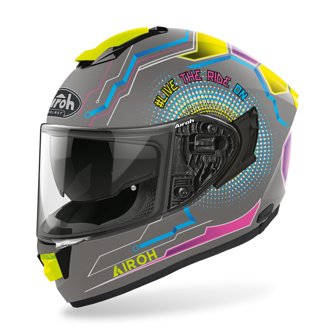 Kaskë moto Airoh ST.501 Power, madhësia XL, shumëngjyrëshe