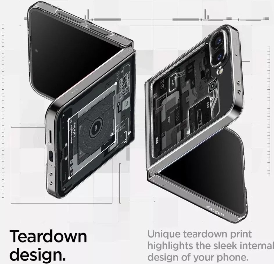 Mbrojtëse telefoni Spigen Air Skin Zero One, për Samsung Galaxy Z Flip6, transparente