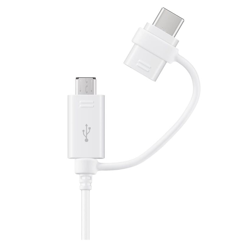 Kabllo Samsung, USB A / USB C / Micro-USB B, 1.5 m, e bardhë