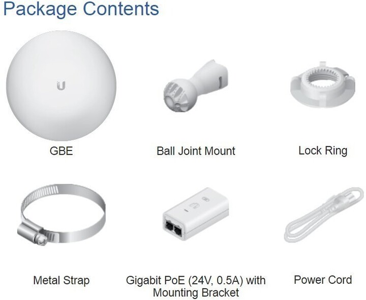 Antenë Ubiquiti GigaBeam airMAX AC