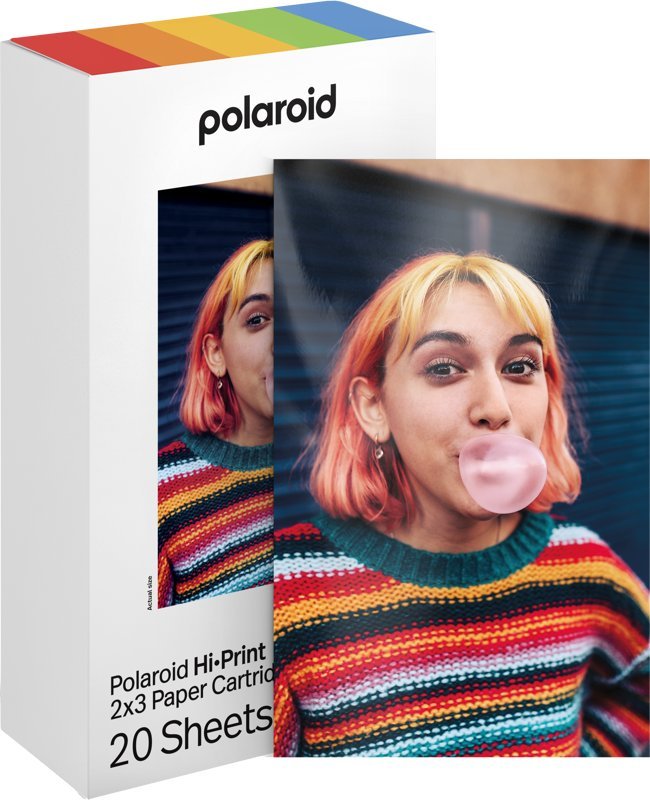 Kartë Printimi Polaroid Hi-Print Gen 2, 2x3", 20 fletë, shumëngjyrëshe