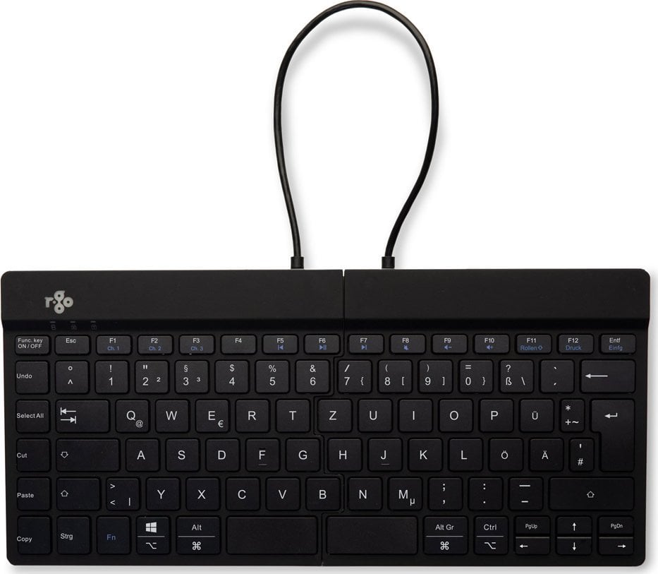 Tastierë R-GO Tools, wireless, DE, e zezë