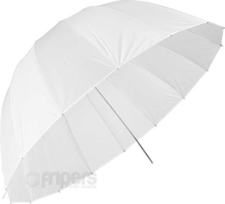 Çadër difuzuese ndriçimi Aurora U-160B, parabolike, 160cm, e bardhë transparente