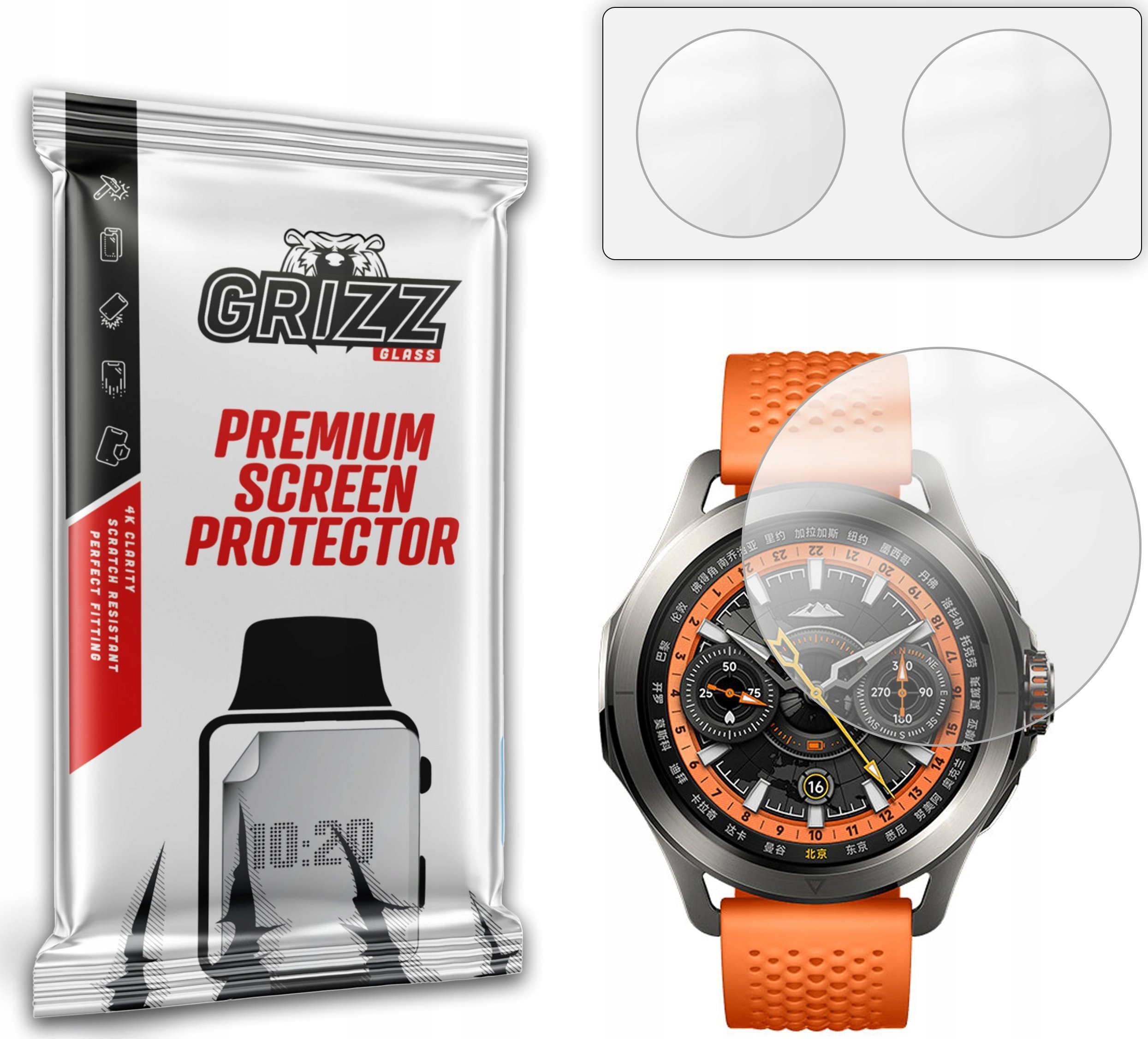 Folie mbrojtëse për orë Xiaomi Watch S4 Sport, 2 copë, anti-gërvishtje, matte