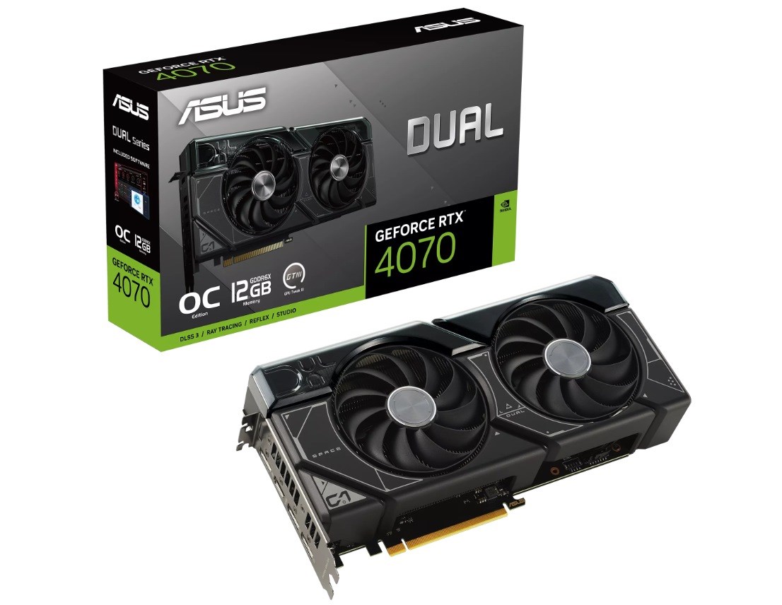 Kartë grafike ASUS Dual NVIDIA GeForce RTX 4070, OC, 12 GB GDDR6