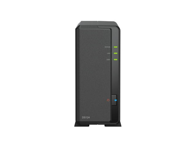 NAS сервер Synology DiskStation DS124, 1 лежиште, без диск, бел