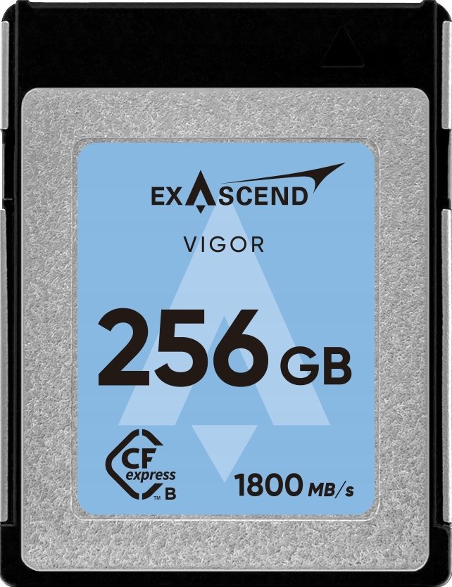 Kartë memorie Exascend Vigor CFexpress Type B, 256GB, 1800MB/s, për kamera profesionale