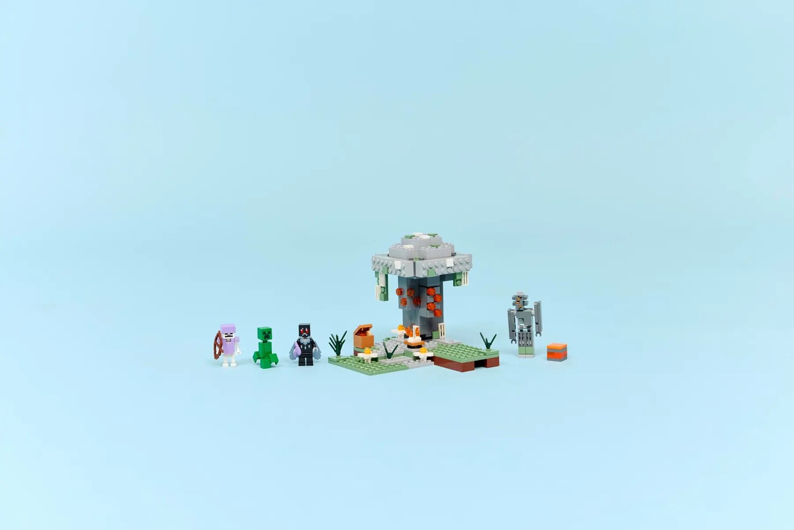 Lodër ndërtimi LEGO Minecraft 21586 The Pale Garden, set ndërtimi, shumëngjyrëshe