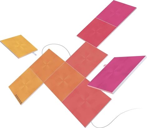 Panel drite inteligjent Nanoleaf Canvas Smarter Kit, LED, modular, shumëngjyrësh