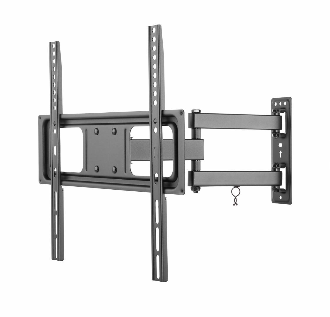 Mbajtëse murale TV Akai, 32"-55", VESA 75x75 deri 400x400, deri 35kg, e zezë