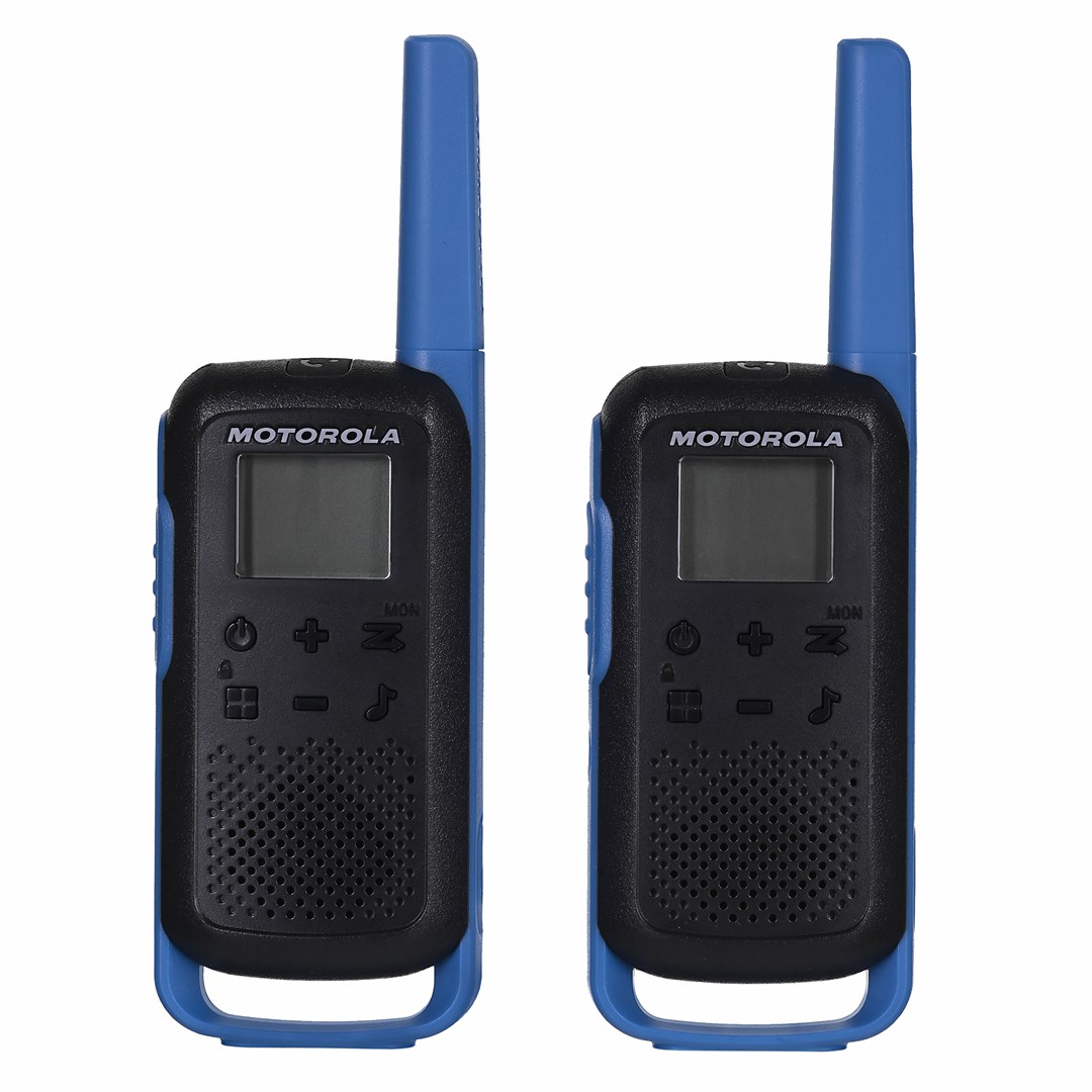 Radiolidhje Motorola TLKR T62, set 2 copë, USB, blu