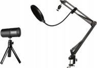 Set streaming Thronmax M20, mikrofon kondensator, krah me sustë, i zi