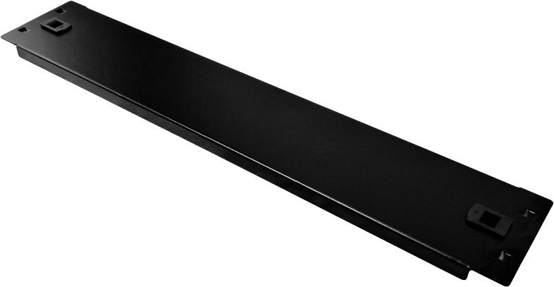 Kapak mbulues për rack 19" 2U, mbyllje me kapëse, metalik i zi