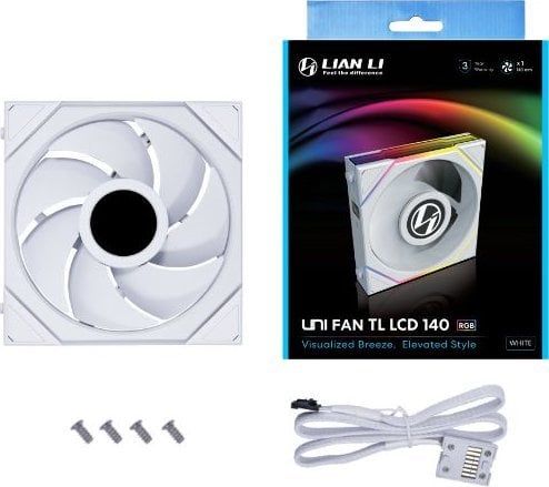 Ftohës Lian Li Uni TL LCD 140 RGB (14TLLCD1W), 140 mm