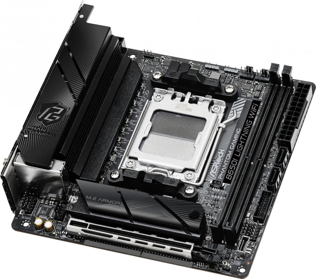 Pllakë amë ASRock B650I, AMD B650, Socket AM5, 2 slota, Bluetooth, Wi-Fi 6, Mini ITX