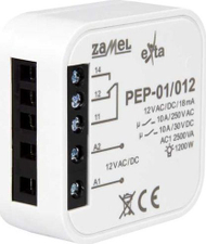 Rele elektromagnetike Zamel PEP-01/012, 12VAC/DC, 10A