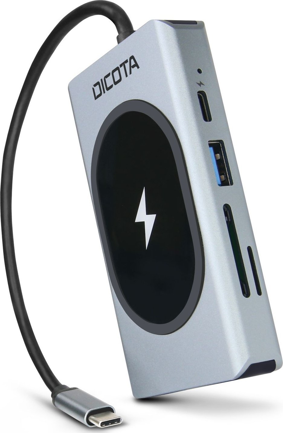 HUB USB Dicota USB C 10 in 1, 4K, PD 100W, argjendtë e zezë