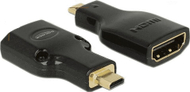 Përshtatës Delock HDMI Micro në HDMI, i zi