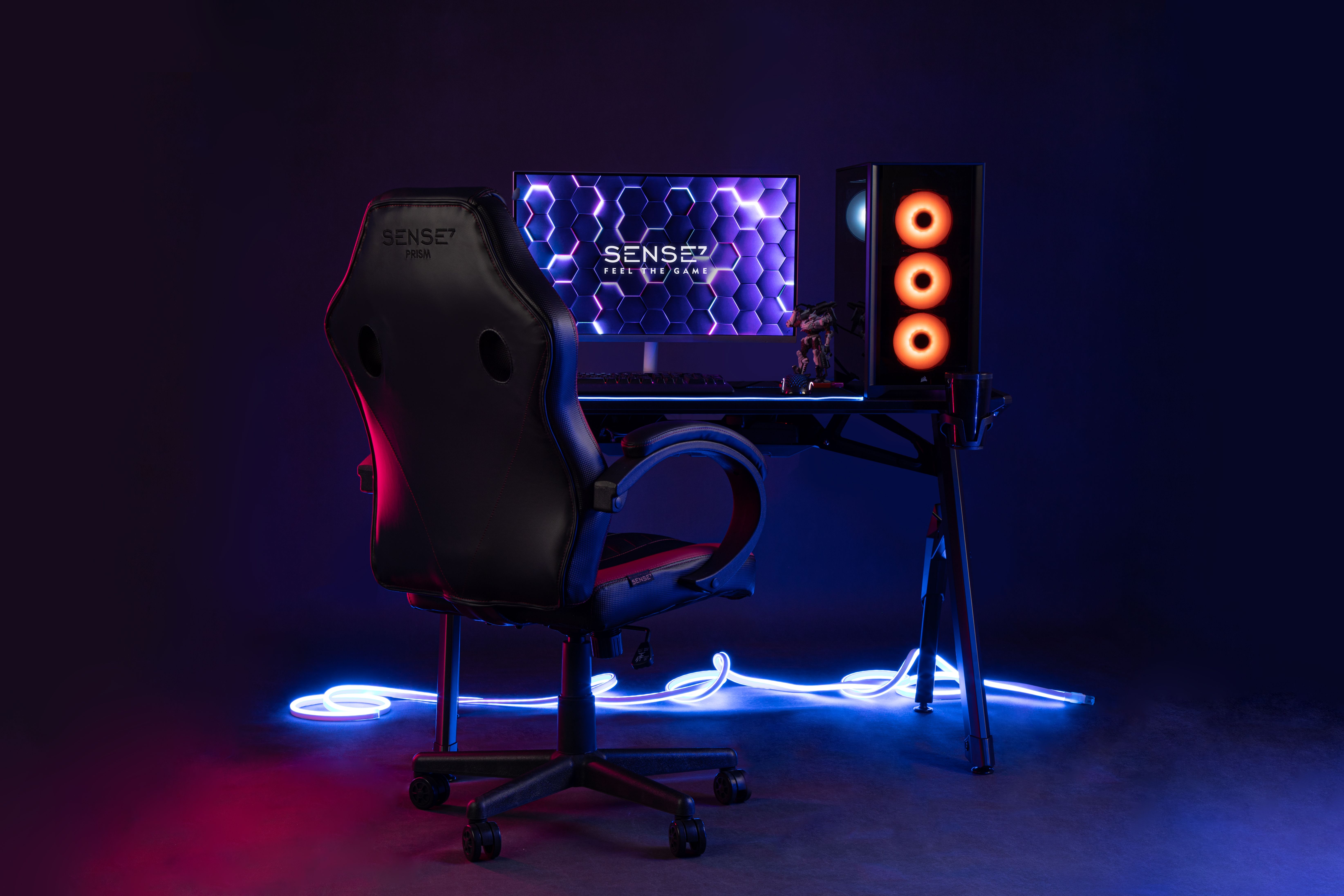 [OUTLET] Karrige SENSE7 Prism, e zezë/hirtë