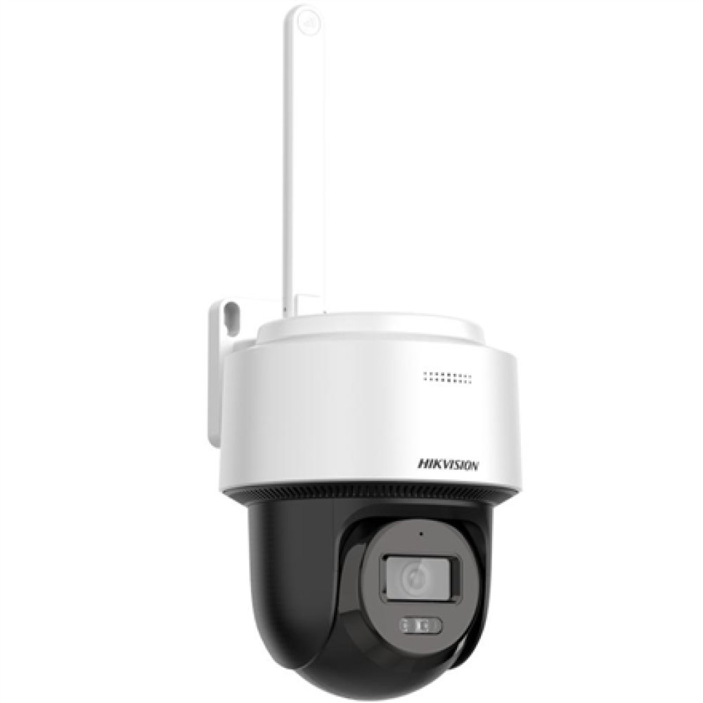 Kамера 4G Hikvision DS-2DE2C400MWG-4G Mini PT, 4 Mpx, двонасочен аудио, бела