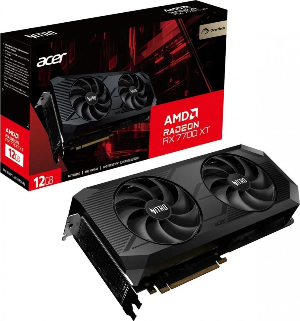 Kartelë grafike Acer Nitro Radeon RX 7700 XT OC 12GB GDDR6