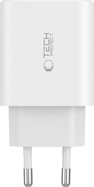 Karikues rrjeti Tech-Protect C30W, 2x USB-C PD 30W, USB-A QC 3.0, i bardhë