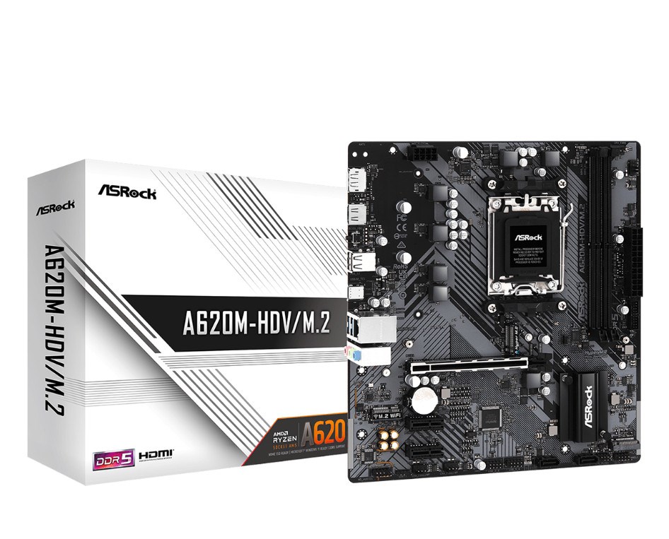 Pllakë amë Asrock A620M-HDV/M.2 AMD A620 Socket AM5 micro ATX