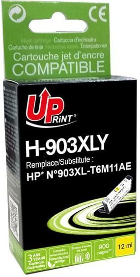 Katridha boje UPrint H-903XLY, 12ml, e verdhë, kompatibile me HP 903XL