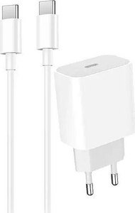 Karikues Denmen DC06 1x USB-C 2.2 A (29978), i bardhë