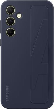 Mbrojtëse telefoni Samsung Silicone Cover Strap për Galaxy A55 5G, silikon, me rrip, e zezë