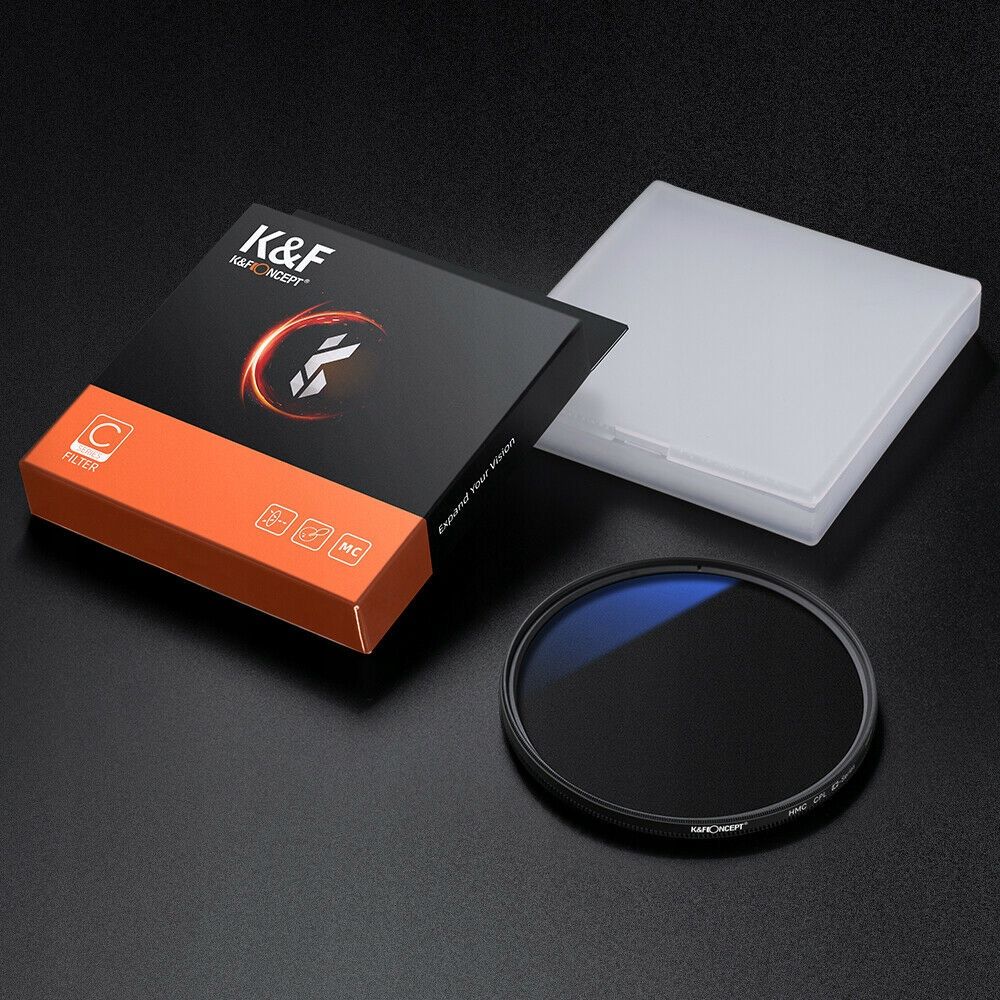 Filtër polarizues K&amp;F Concept CPL HD MC Slim KF01.1440, 72mm, i zi