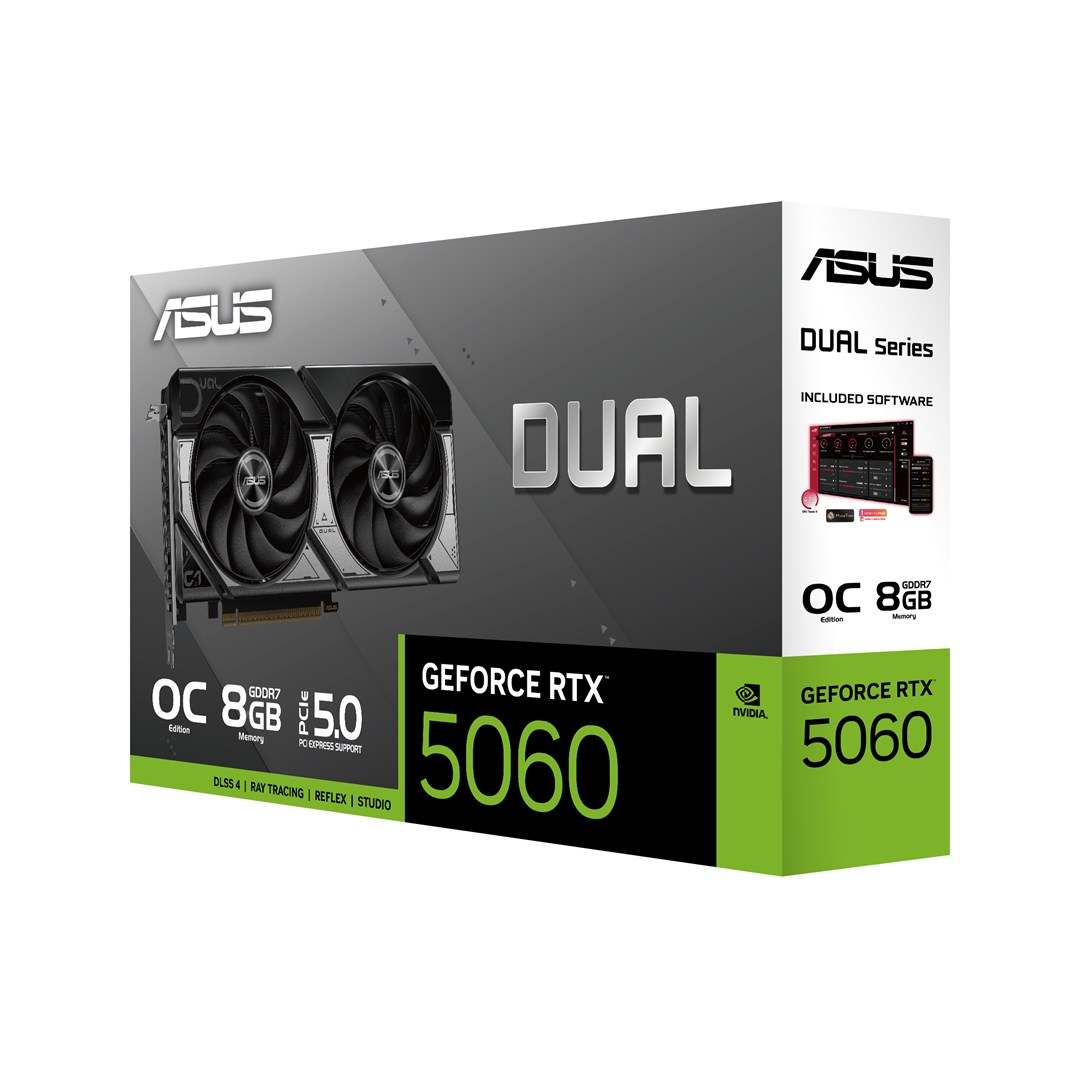 Kartelë grafike ASUS Dual -RTX5060-O8G NVIDIA GeForce RTX 5060 8 GB GDDR7